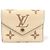 Louis Vuitton Cream Rose Bicolor Monogram Empreinte Victorine Wallet Brown - view 2