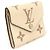 Louis Vuitton Cream Rose Bicolor Monogram Empreinte Victorine Wallet Brown - view 4