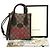 Gucci Borsa Mini Tote Tiger GG Marrone - vista 11