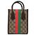 Gucci Borsa Mini Tote Tiger GG Marrone - vista 7