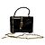 Gucci Borsa mini a manico in vernice nera Nero - vista 5