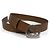 Gucci Leather Belt Interlocking BGHON Brown