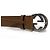 Gucci Leather Belt Interlocking BGHON Brown - view 3