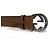 Gucci Leather Belt Interlocking BGHON Brown - view 7