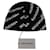 Balenciaga Beanie mit Allover-Logo Schwarz