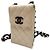 Chanel Borsa a tracolla con catena per telefono classica Caviar Season bianca Bianco - vista 3