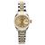 Rolex Datejust Champagne Gold Damen Combi-Uhr Nach Diamant Golden