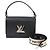 Louis Vuitton Epi-Stoffgurt Twist MM Schwarz
