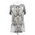 Balmain Camiseta de lino estampada Gris