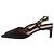 Décolleté slingback Hugo Boss in pelle nera Nero - vista 3