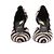 Décolleté slingback Patrizia Pepe in pelle nera taglia 38 Nero - vista 4