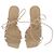 Autre Marque Denim und rosa Sandalen AHDIID Größe 38 Beige - Ansicht 6