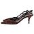 Décolleté slingback leopardate Ba&Sh marroni in pelle Marrone - vista 3