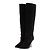 Botas Paris Texas de ante negro con flecos