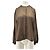 Autre Marque Blusa de seda marrón "Lea" Castaño