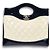 Chanel Zweifarbige Mini-Tasche Schwarz