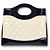 Chanel Zweifarbige Mini-Tasche Schwarz - Ansicht 2