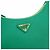 Prada Borsa hobo in tessuto Saffiano Lux con catena Verde - vista 8