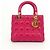 Lady Dior Mittel Rosa Pink