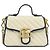 Gucci Borsa a spalla mini GG Marmont con manico superiore Bianco