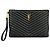 Saint Laurent Clutch Media Nero
