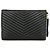 Saint Laurent Clutch Media Nero - vista 2