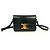 Céline Borsa a spalla piccola Triomphe in pelle di vitello lucida Nero
