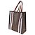 Burberry Borsa a spalla ritratto E-Canvas Stripe Marrone