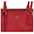 Prada Saffiano Double Handle Red Bag Rosso