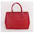 Prada Saffiano Double Handle Red Bag Rosso - vista 4