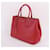 Prada Saffiano Double Handle Red Bag Rosso - vista 7