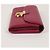Salvatore Ferragamo Portafoglio lungo da donna Ferragamo in oro e bordeaux Rosso - vista 7