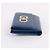 Salvatore Ferragamo Cartera azul dorada Gancini - vista 6