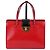 Prada Rote Leder-Tote mit goldenen Akzenten