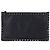 Valentino Borsa clutch media in pelle nera Nero