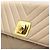 Chanel Beige Lammleder Chevron Umhängetasche Braun - Ansicht 6