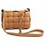 Cassette Bolsa Cassete em pele de cordeiro camelo Bottega Veneta Marrom - vista 3