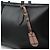 Burberry Llave de cuero negro a cuadros Bolsa de compras - vista 6