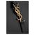 Saint Laurent Borsa hobo piccola con monogramma nera: Nero - vista 8