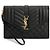Saint Laurent Pochette Monogram Matelassé Nera con Tracolla Dorata Nero - vista 2