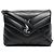Saint Laurent Mini Crossbody Lulu Nero Argento