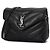 Saint Laurent Mini Crossbody Lulu Nero Argento - vista 2