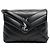 Saint Laurent Mini Crossbody Lulu Nero Argento - vista 3