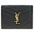 Saint Laurent Portafoglio con patta e hardware dorato Nero