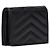 Saint Laurent Portafoglio con patta e hardware dorato Nero - vista 3