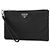 Prada Borsa Clutch in Re-Nylon Nera Nero - vista 7