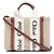 Chloé Mini borsa tote Woody marrone