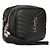 Saint Laurent Mini borsa a tracolla in tonalità argento con monogramma Nero - vista 4