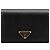 Prada Billetera Triángulo Logo Saffiano Negro