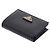 Prada Billetera Triángulo Logo Saffiano Negro - vista 4